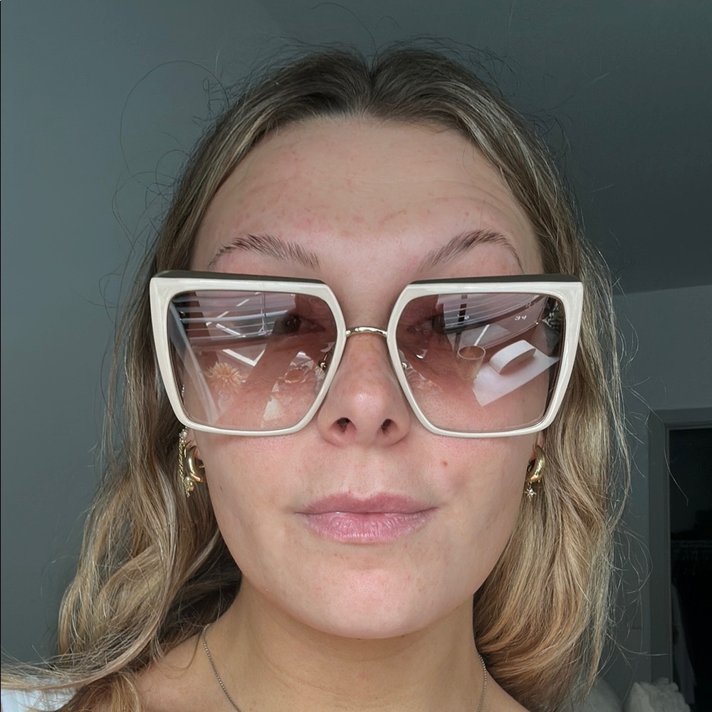 Prada Women's Beige / Rose Gold Sunglasses - Picture 4 of 4